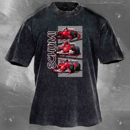 Racing Legend Vintage Cotton Washed T-Shirt 037