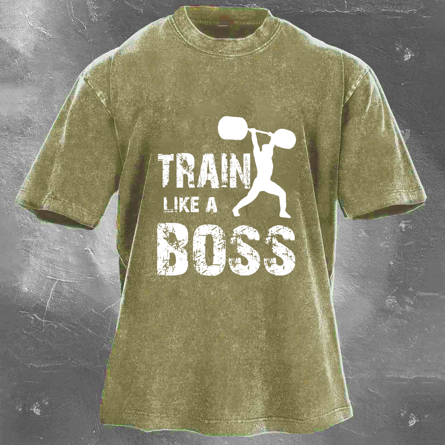 TRAIN LIKE A BOSS Unisex Washed T-shirt