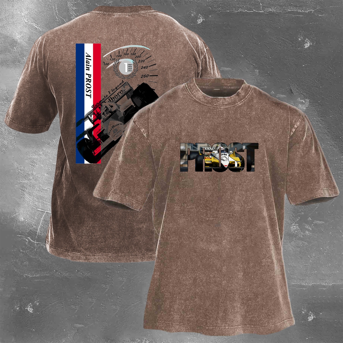 Racing Legend Vintage Cotton Washed T-Shirt 028
