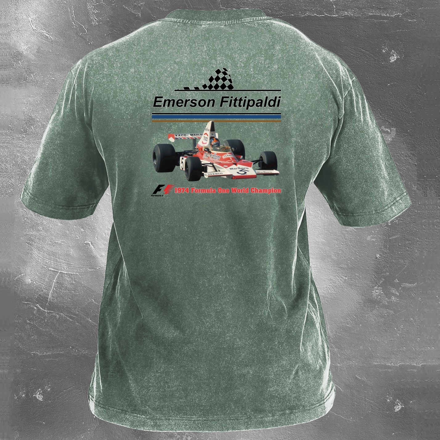 Racing Legend Vintage Cotton Washed T-Shirt 027