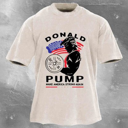 Donald Pump Men's washed T-shirt