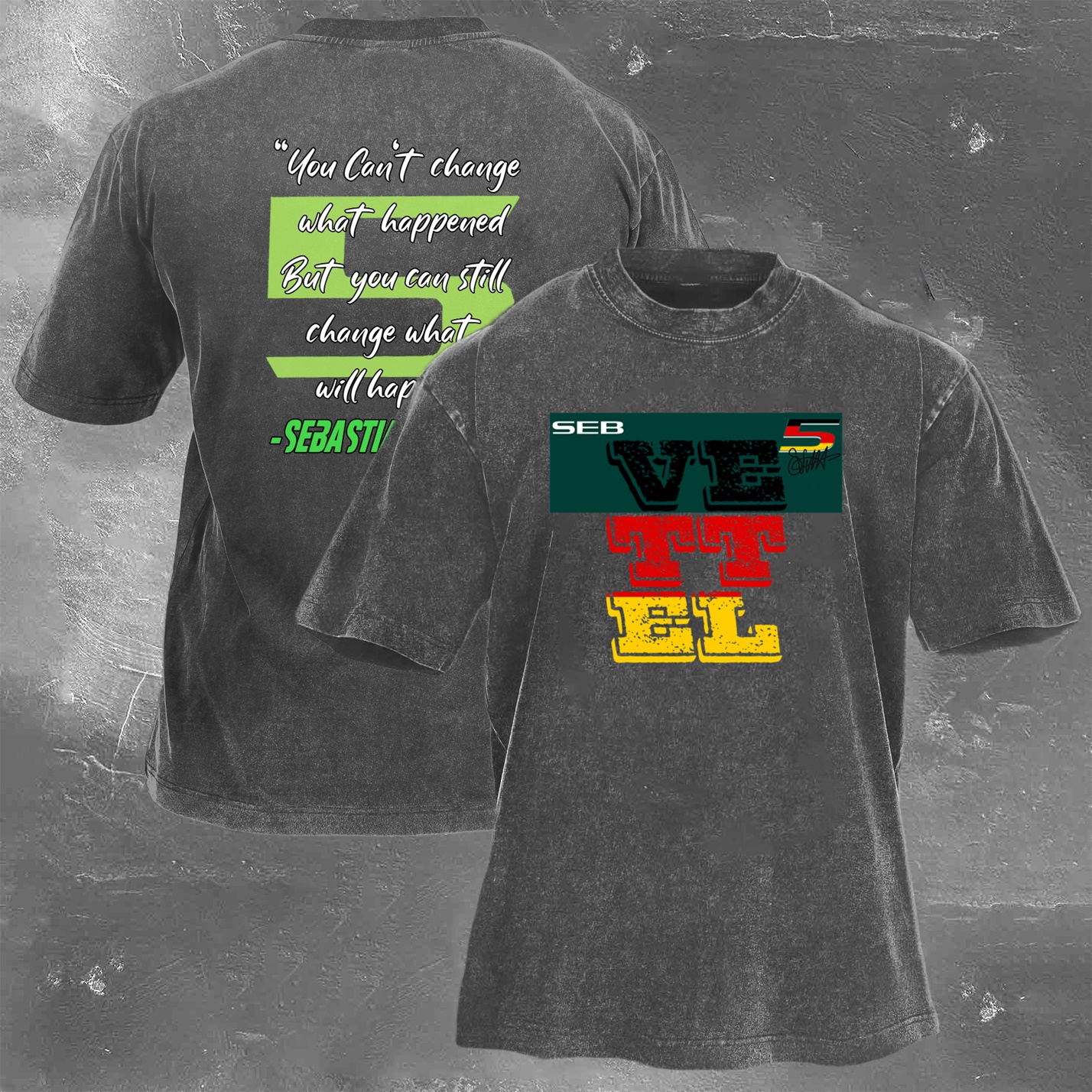 Racing Legend Vintage Cotton Washed T-Shirt 035