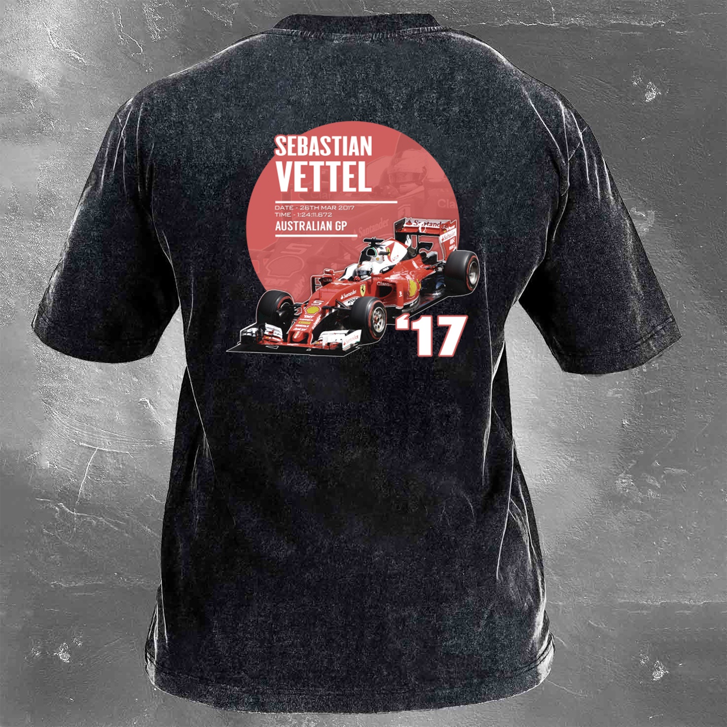 Racing Legend Vintage Cotton Washed T-Shirt 034
