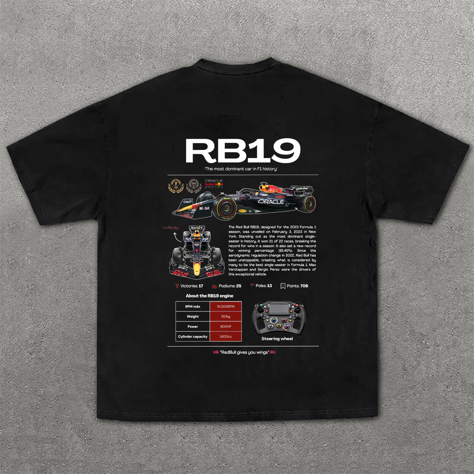 Popular Race Team Street Print Pure Cotton Casual T-Shirt 08