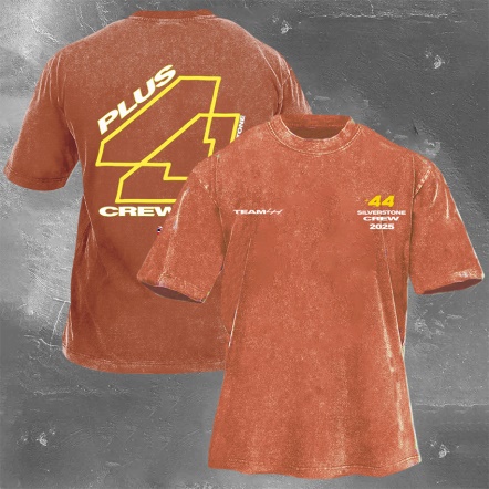 Racing Driver Print Retro Washed Casual T-Shirt 02