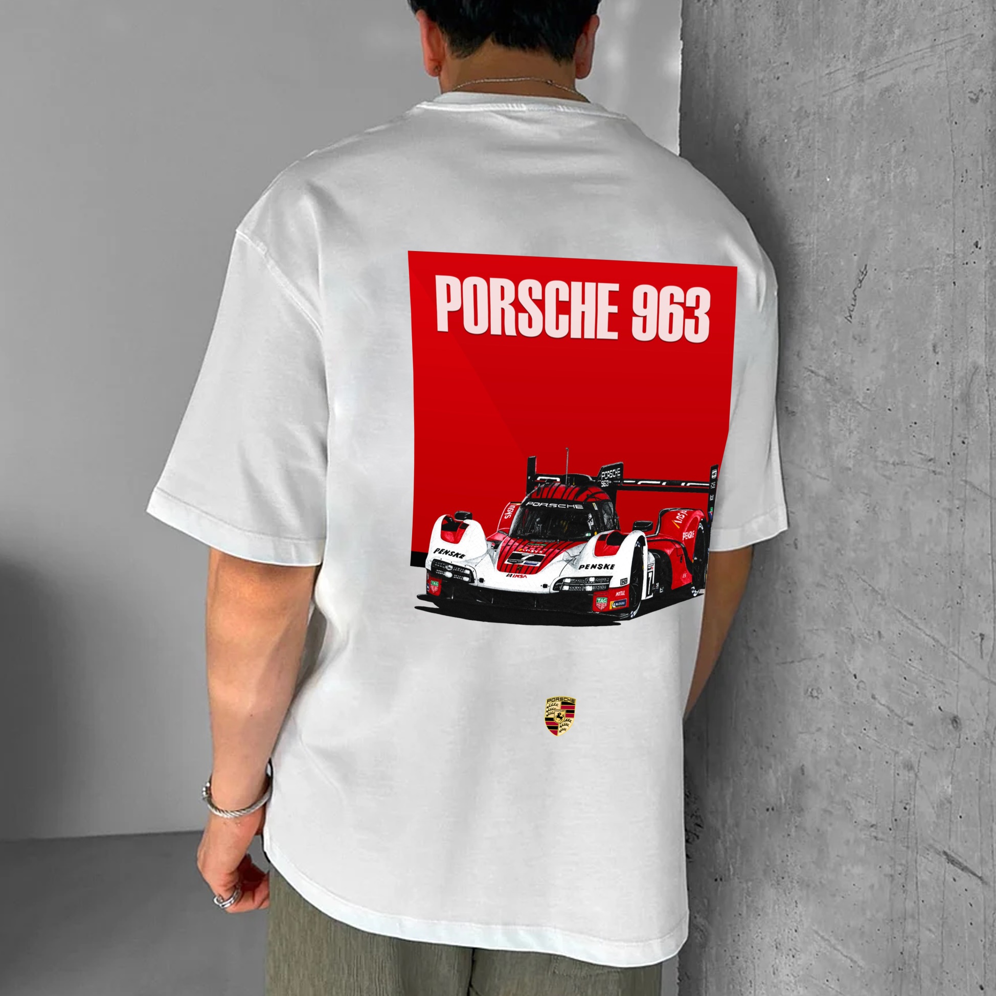Popular Sports Car Print Pure Cotton Casual T-Shirt 03