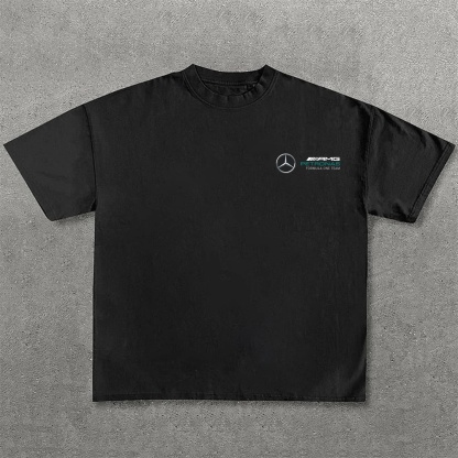 Popular Race Team Street Print Pure Cotton Casual T-Shirt 01