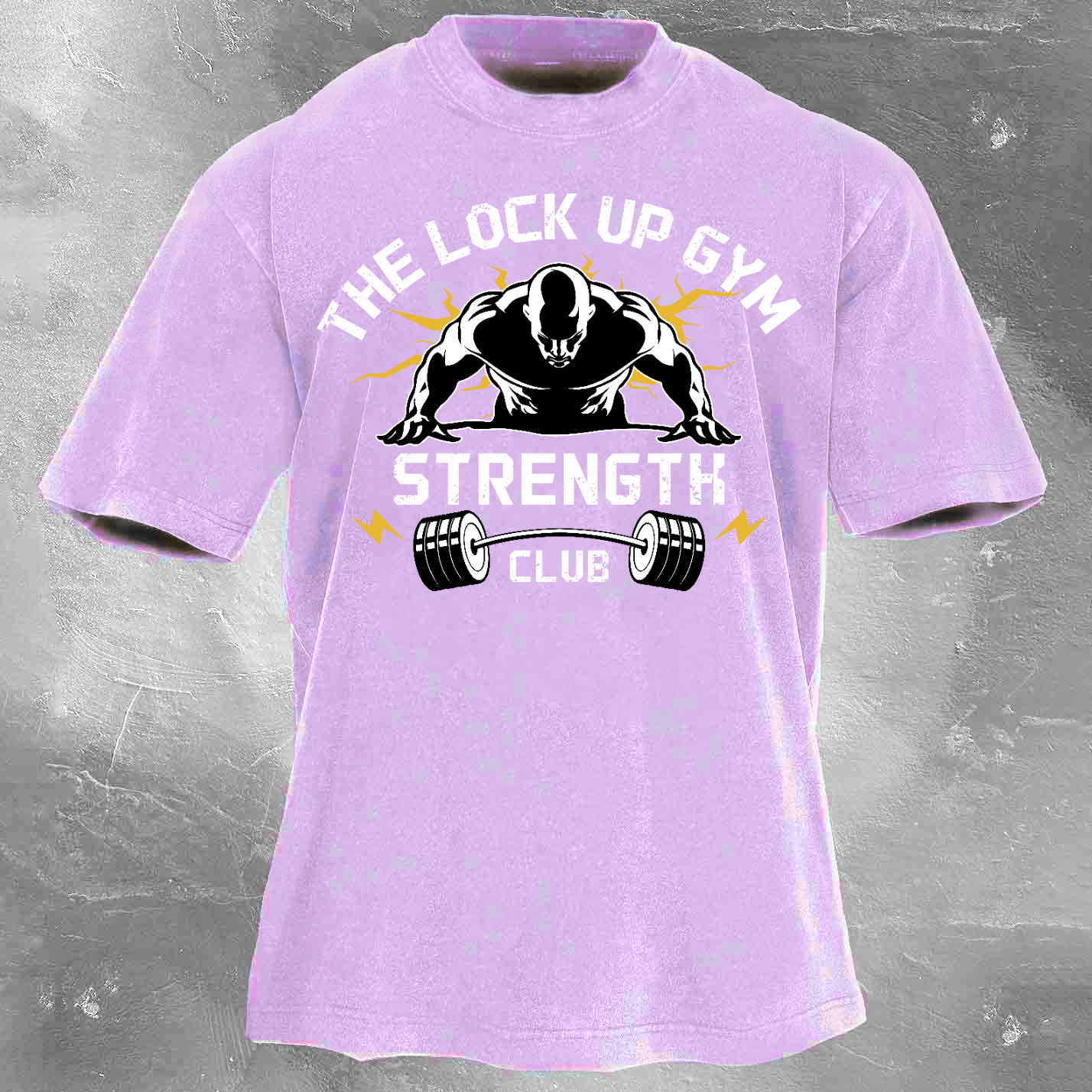 The Lock Up Gym Strength Unisex Vintage Washed T-Shirt
