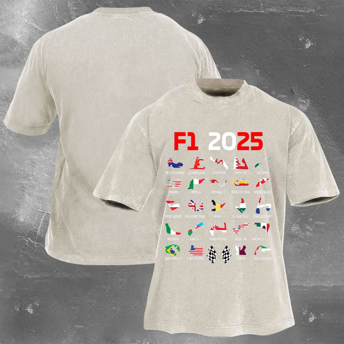 Racing Fan Vintage Washed Tee 05