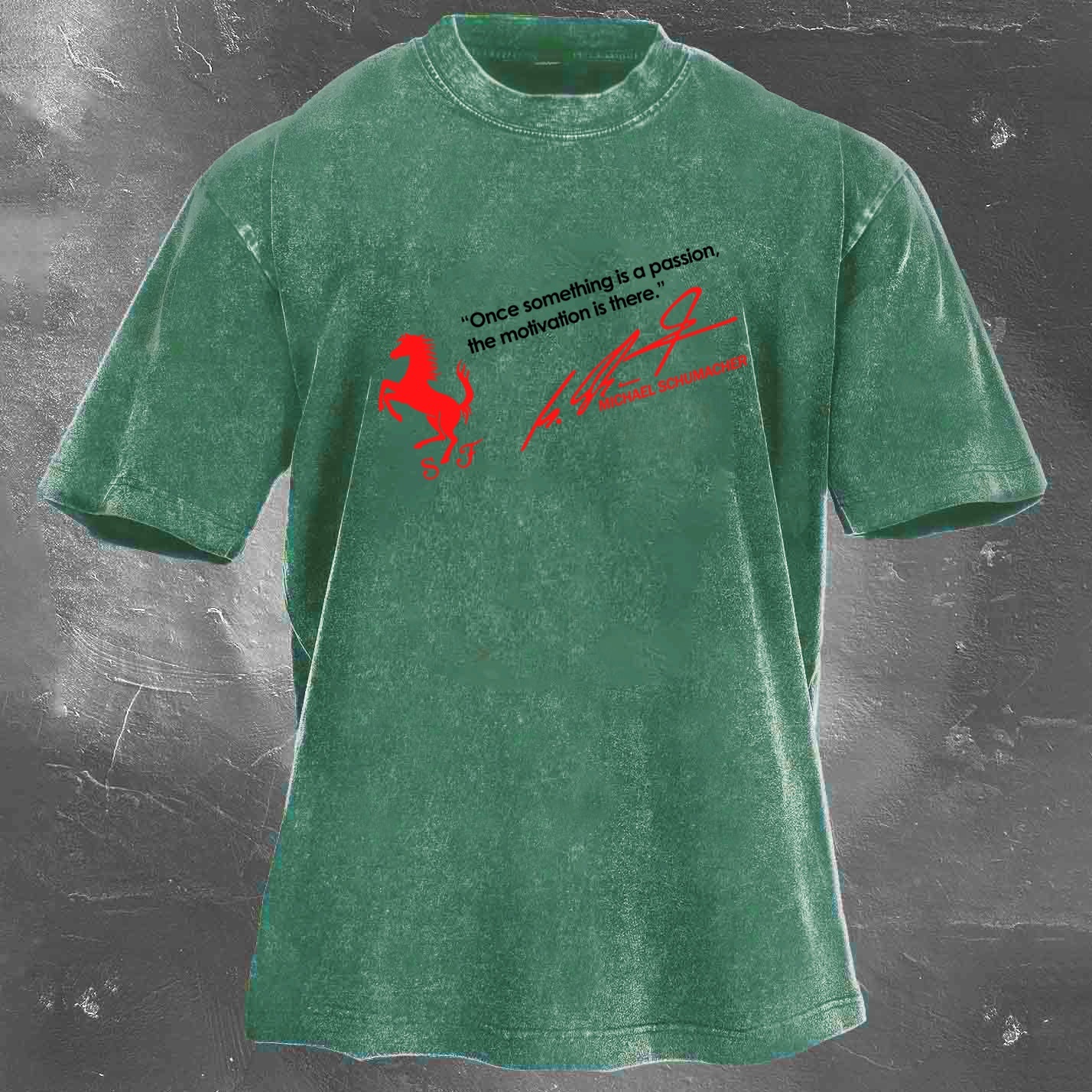 Racing Legend Vintage Cotton Washed T-Shirt 023