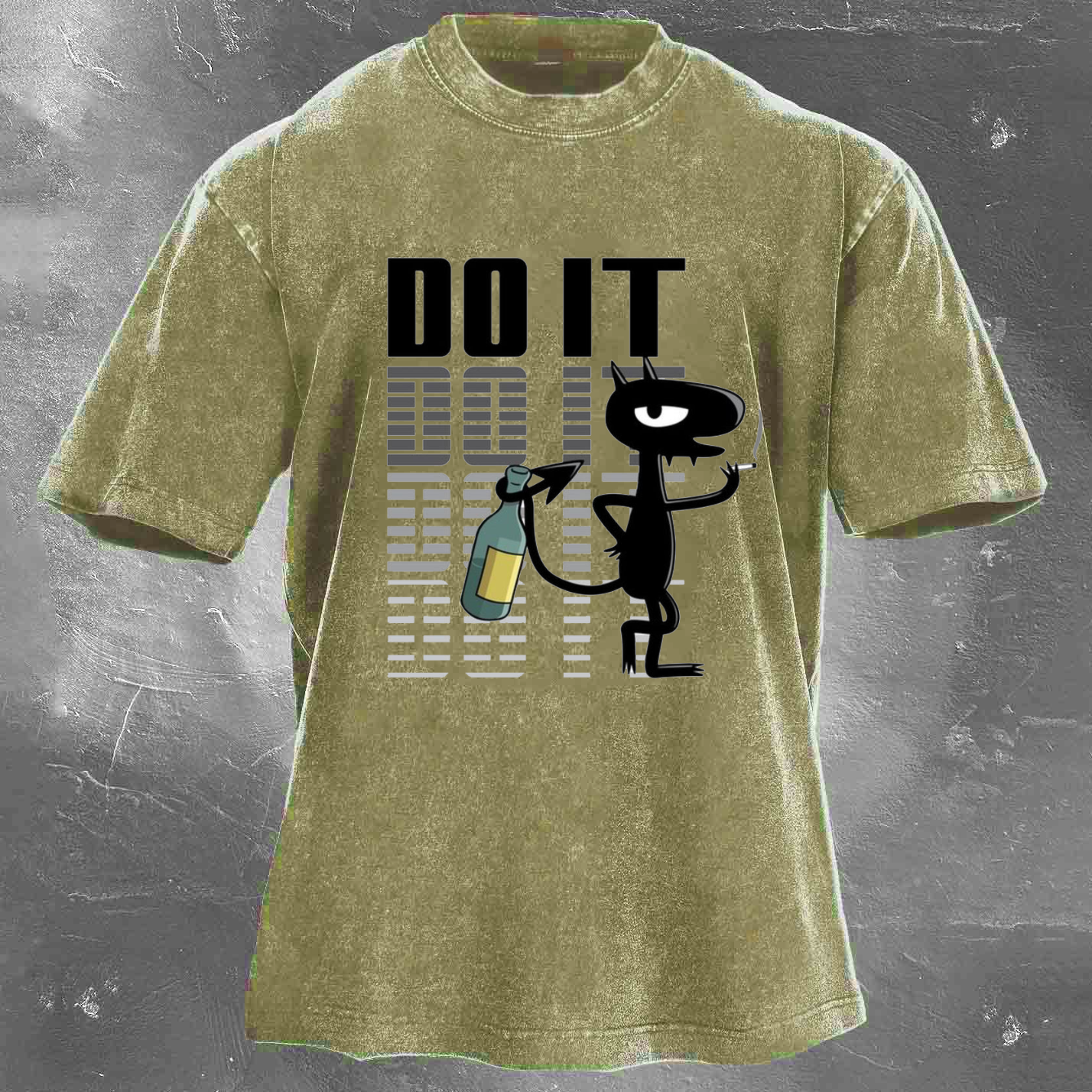 DOIT Men's Washed T-shirt