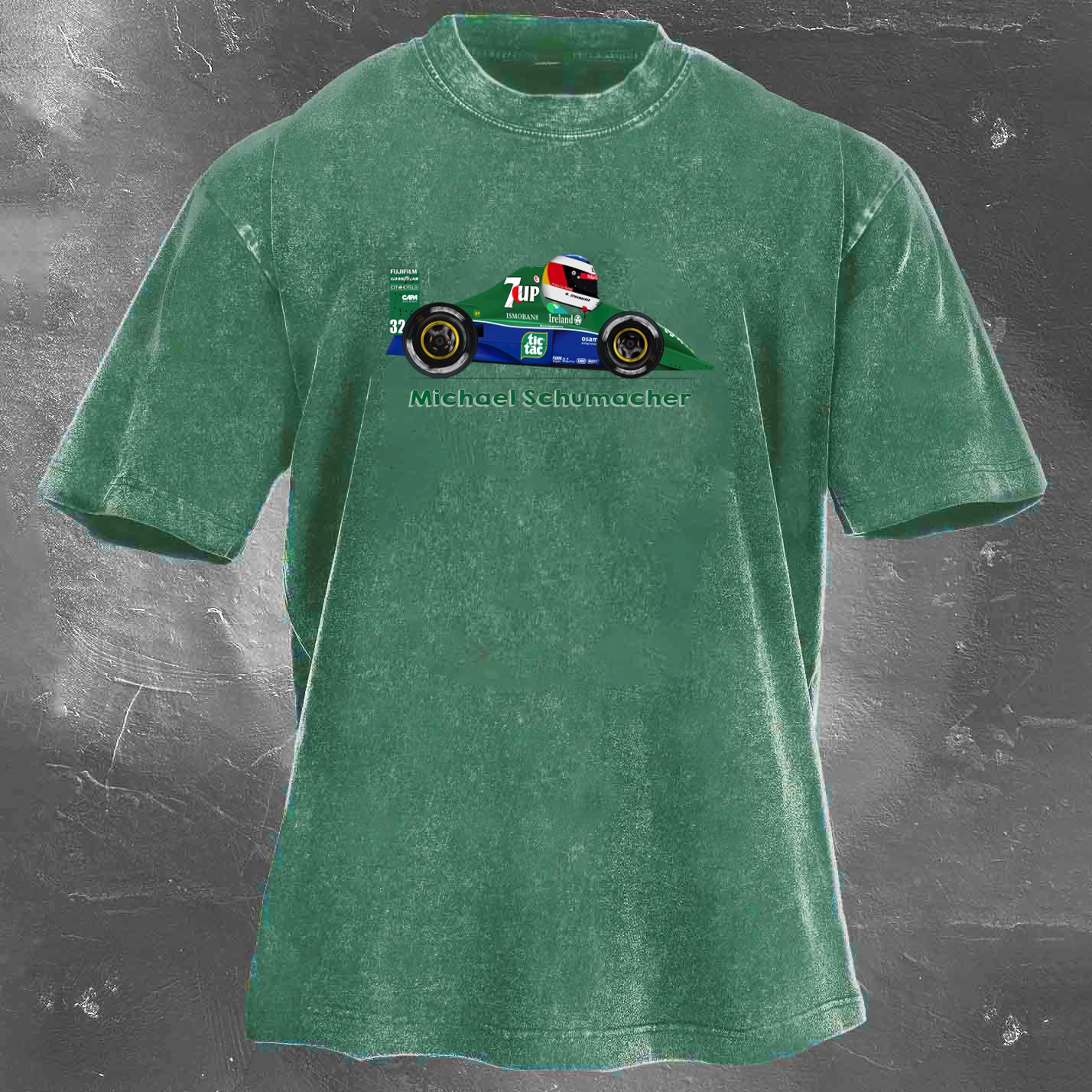 Racing Legend Vintage Cotton Washed T-Shirt 022