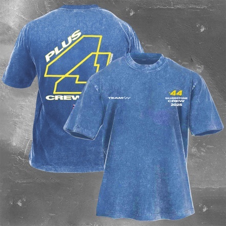 Racing Driver Print Retro Washed Casual T-Shirt 02