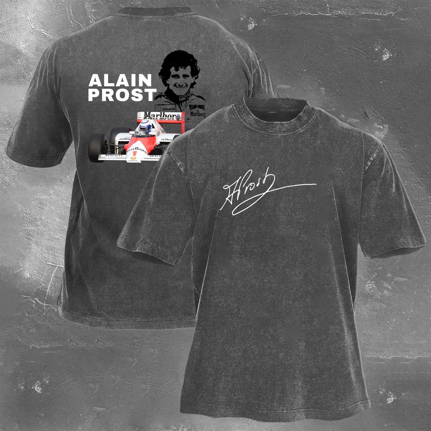 Racing Legend Vintage Cotton Washed T-Shirt 031