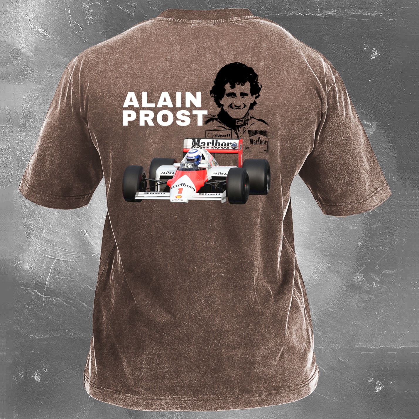 Racing Legend Vintage Cotton Washed T-Shirt 031