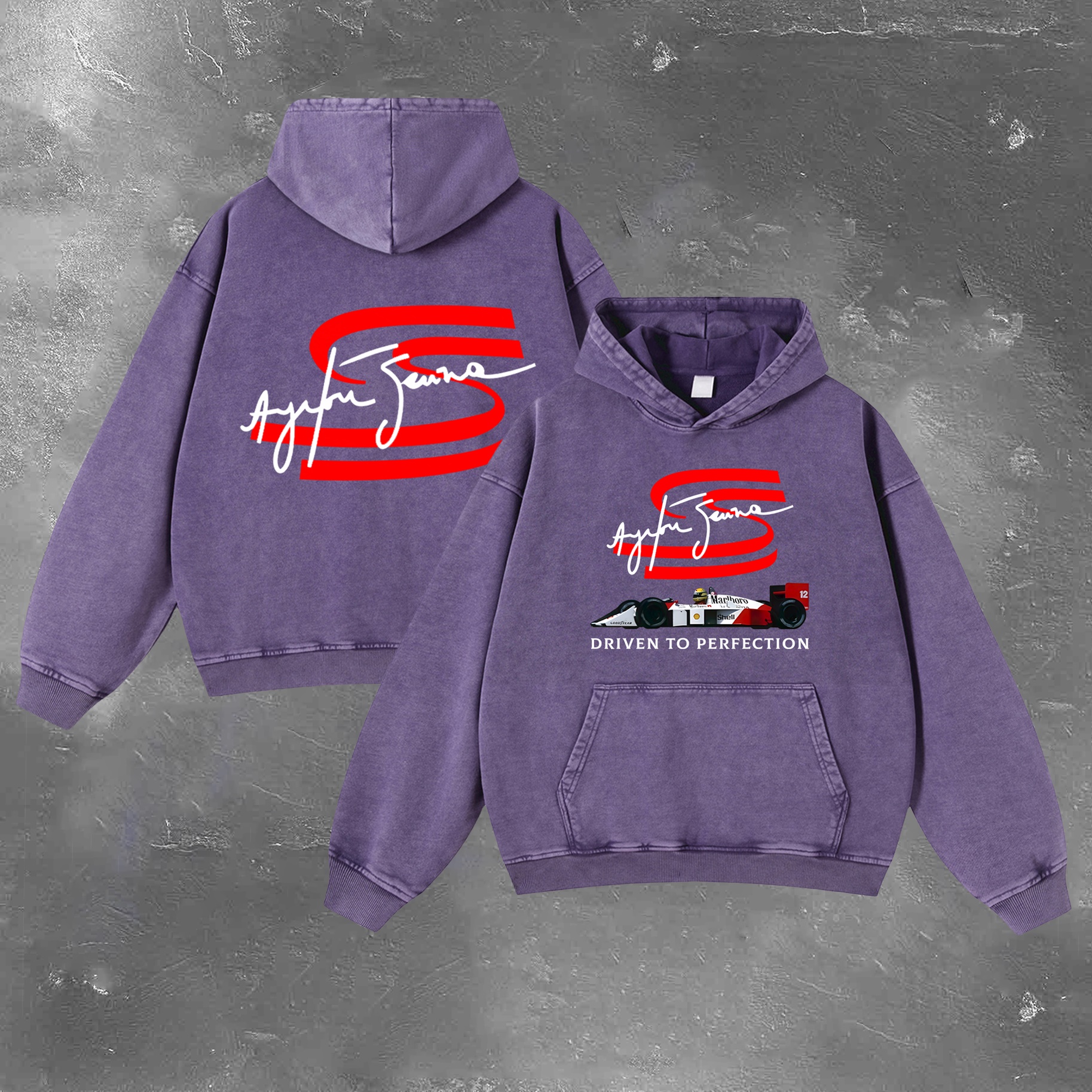 Racing Legend Vintage Washed Hoodie 10