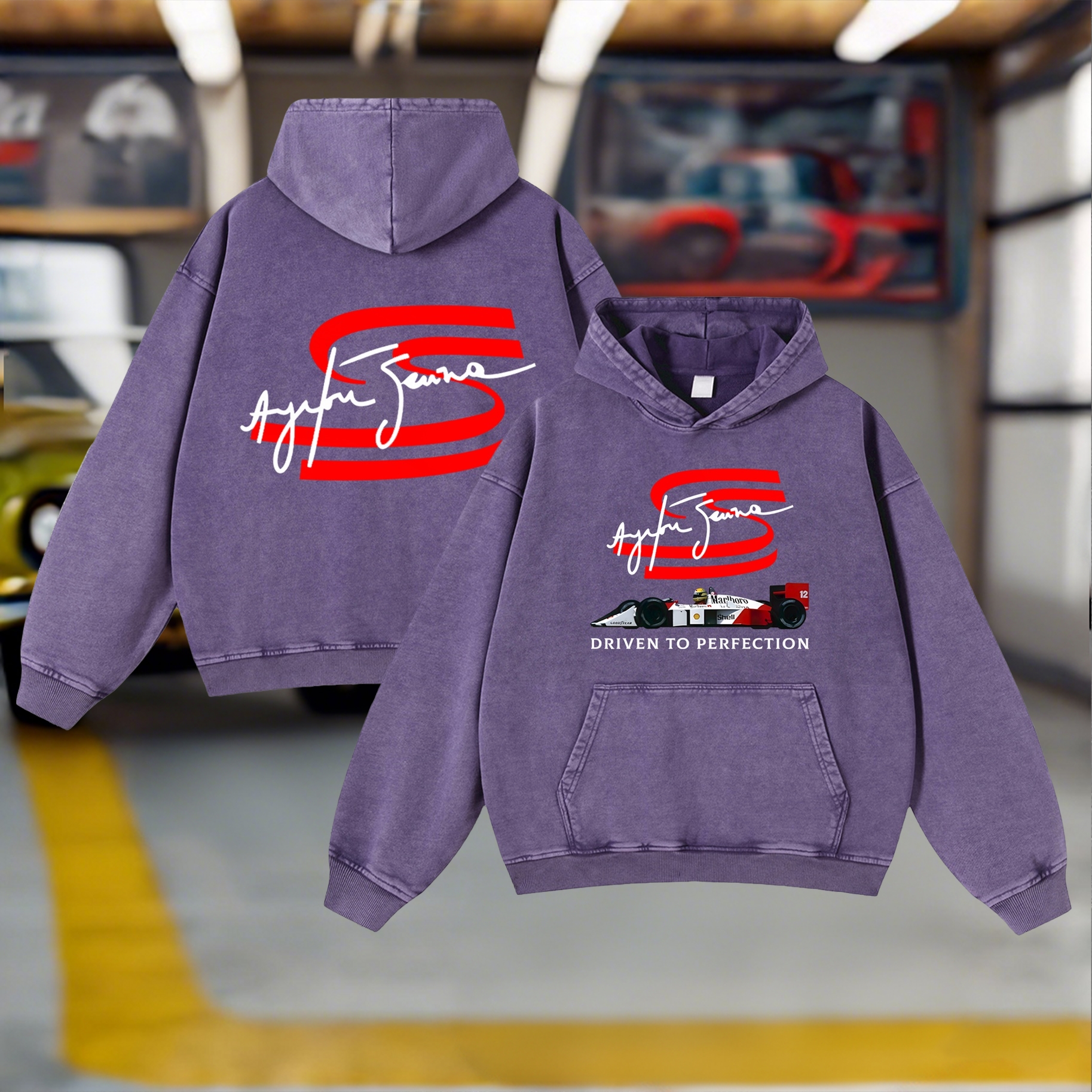 Racing Legend Vintage Washed Hoodie 10