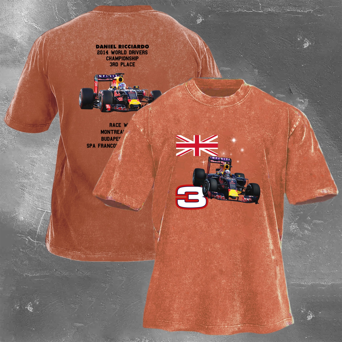 Racing Legend Vintage Cotton Washed T-Shirt 039