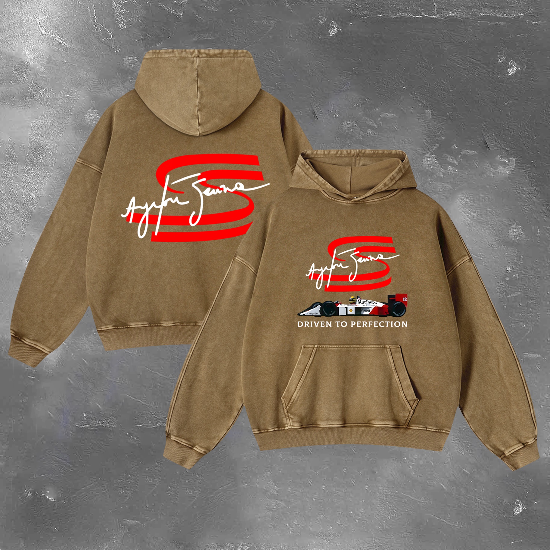 Racing Legend Vintage Washed Hoodie 10