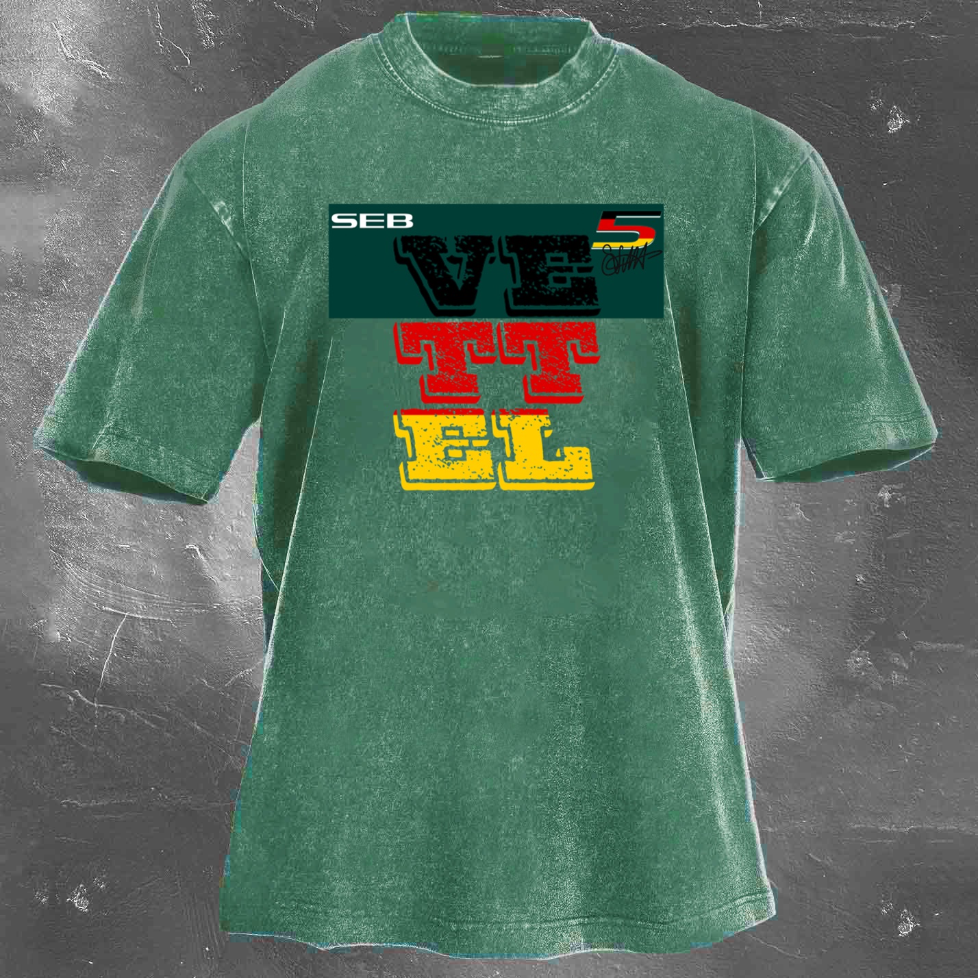 Racing Legend Vintage Cotton Washed T-Shirt 035