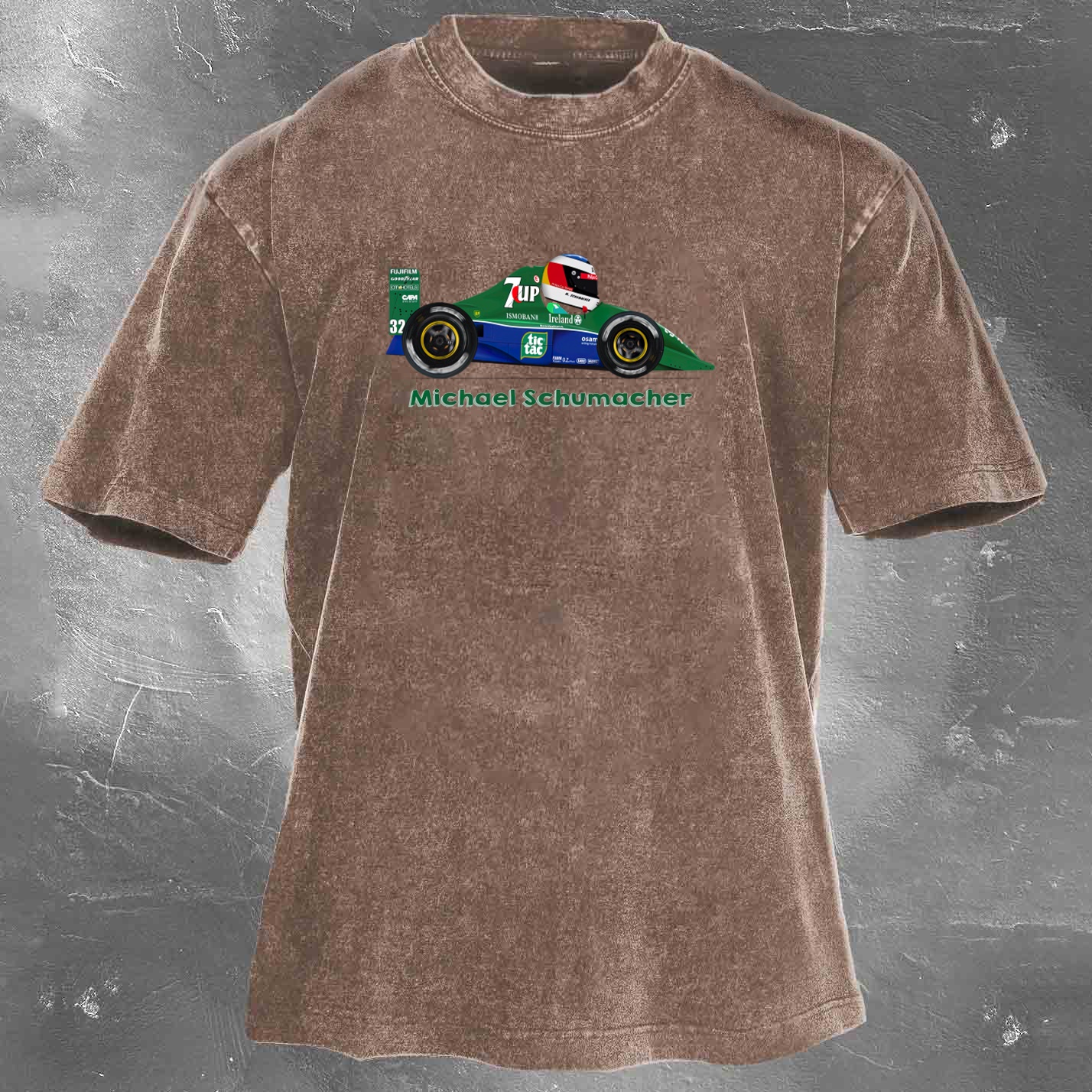 Racing Legend Vintage Cotton Washed T-Shirt 022