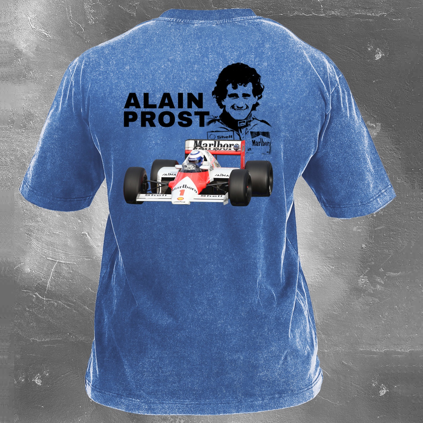 Racing Legend Vintage Cotton Washed T-Shirt 030