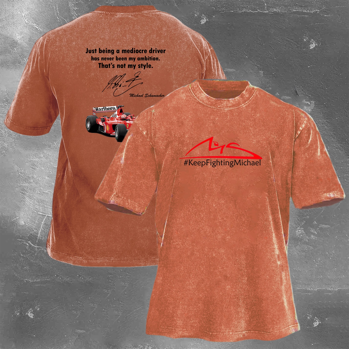 Racing Legend Vintage Cotton Washed T-Shirt 020