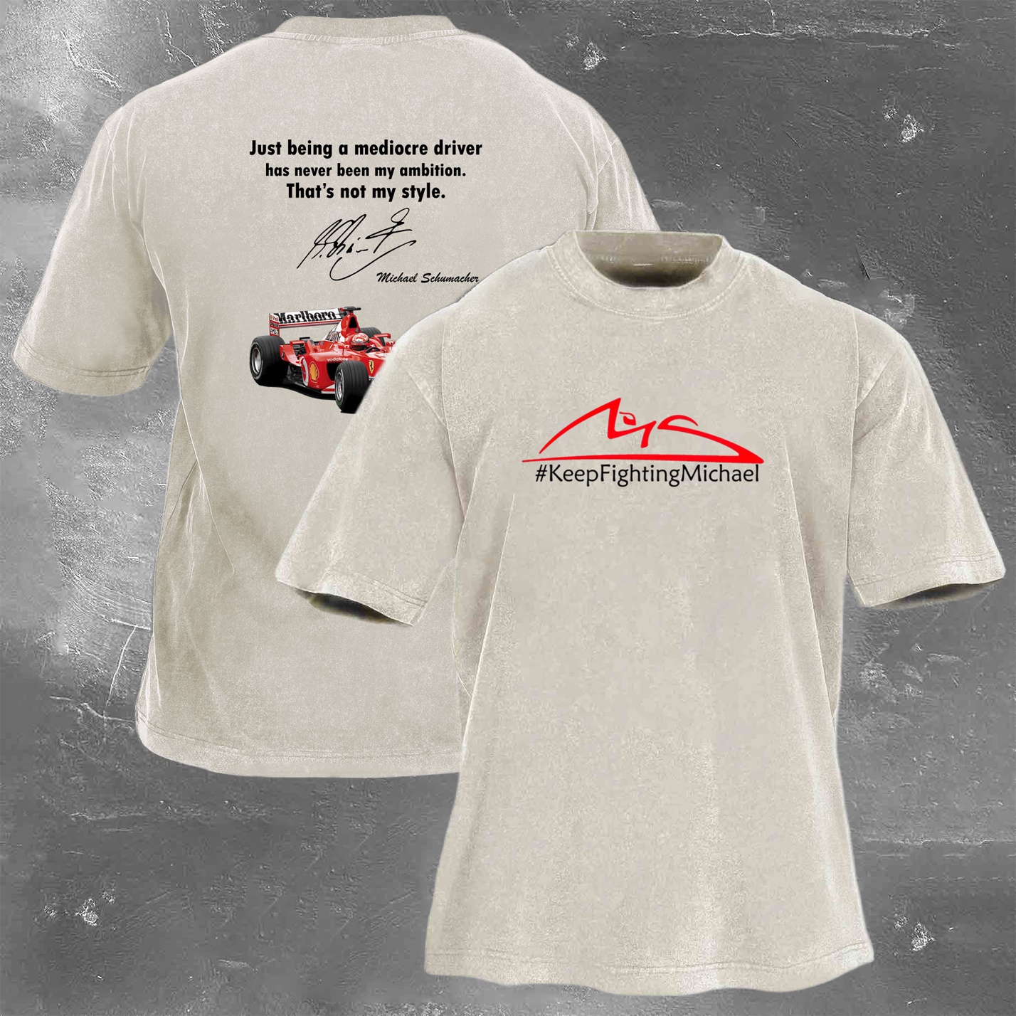 Racing Legend Vintage Cotton Washed T-Shirt 020