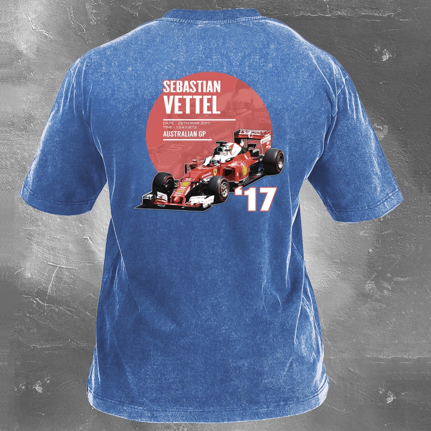 Racing Legend Vintage Cotton Washed T-Shirt 034