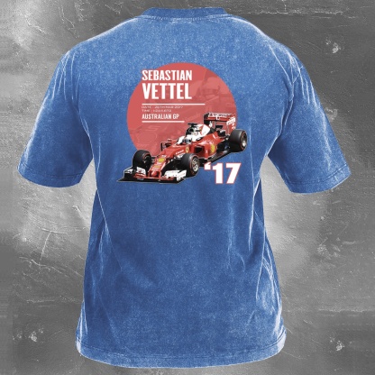 Racing Legend Vintage Cotton Washed T-Shirt 034