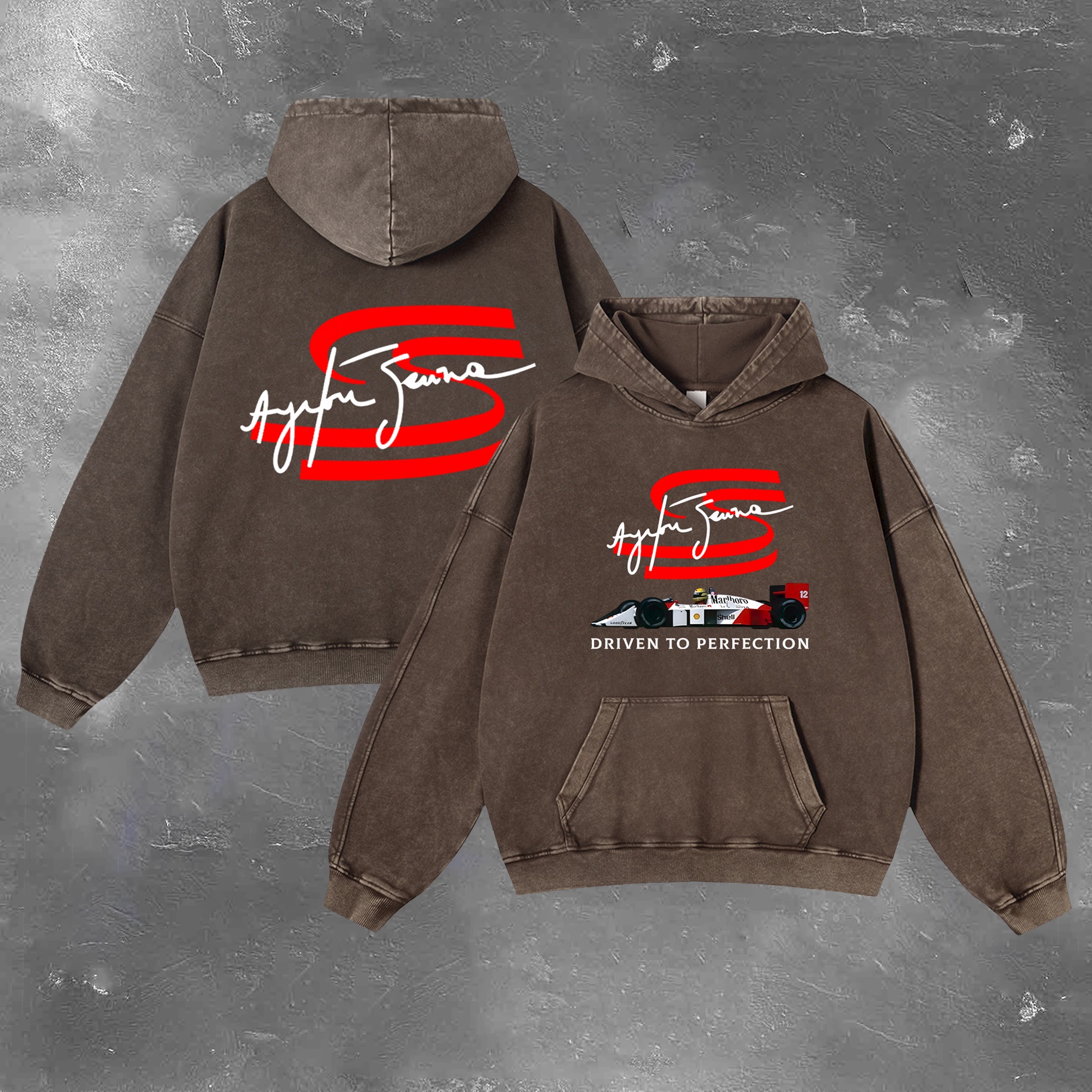 Racing Legend Vintage Washed Hoodie 10