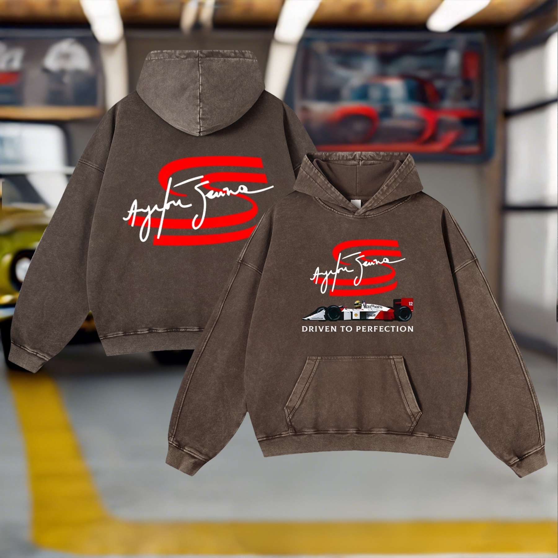 Racing Legend Vintage Washed Hoodie 10