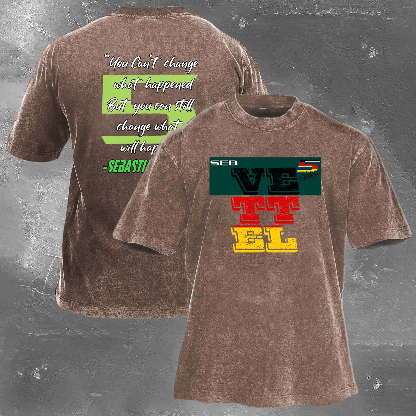 Racing Legend Vintage Cotton Washed T-Shirt 035