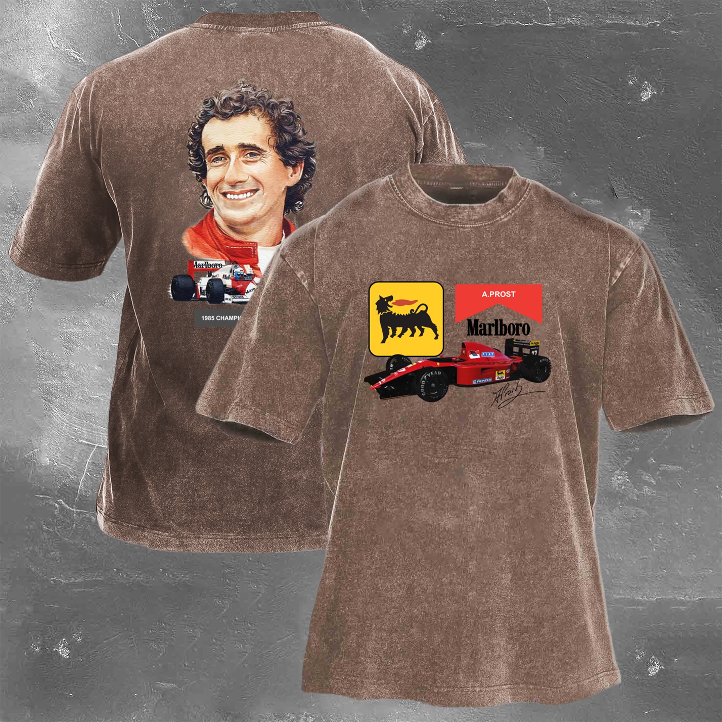 Racing Legend Vintage Cotton Washed T-Shirt 041