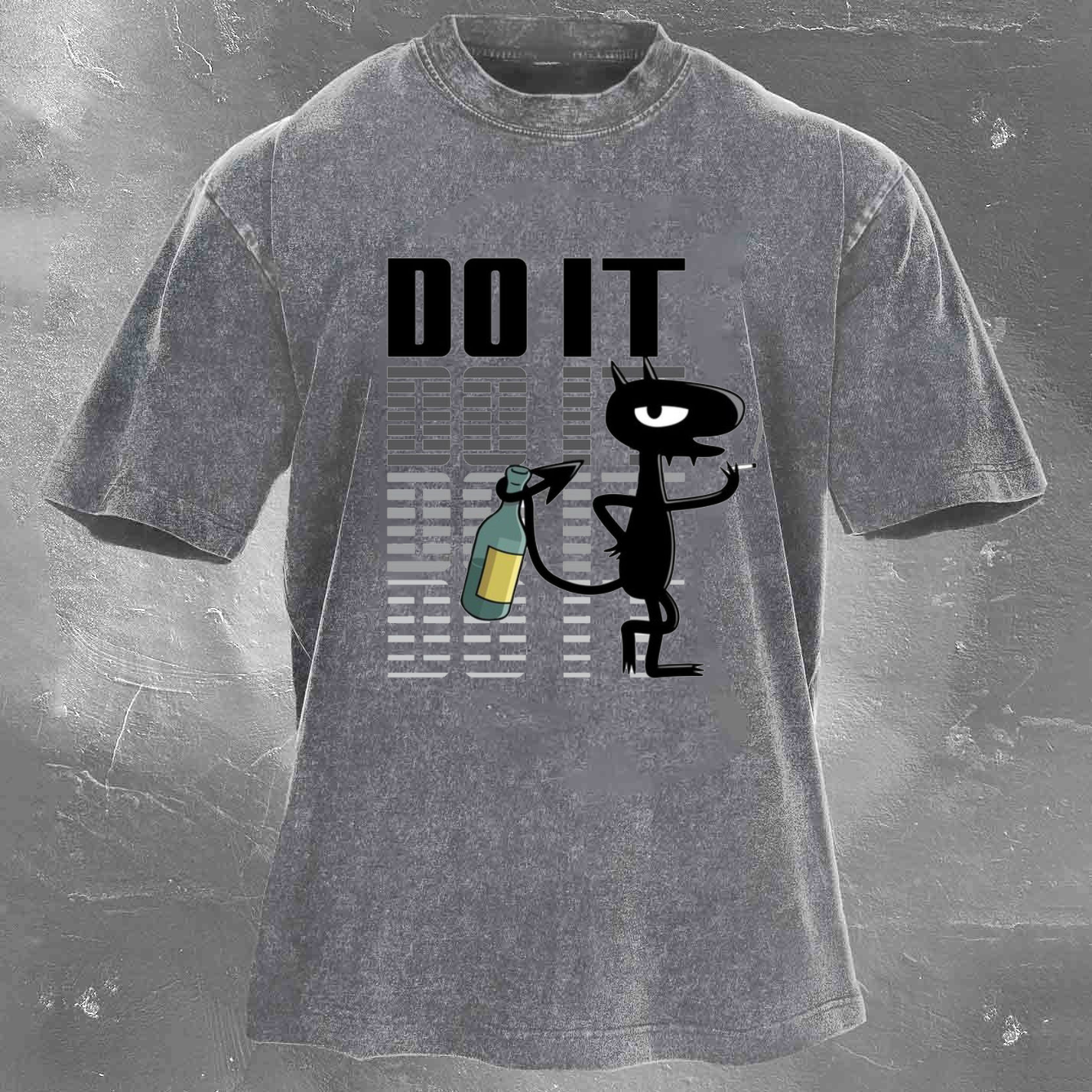 DOIT Men's Washed T-shirt