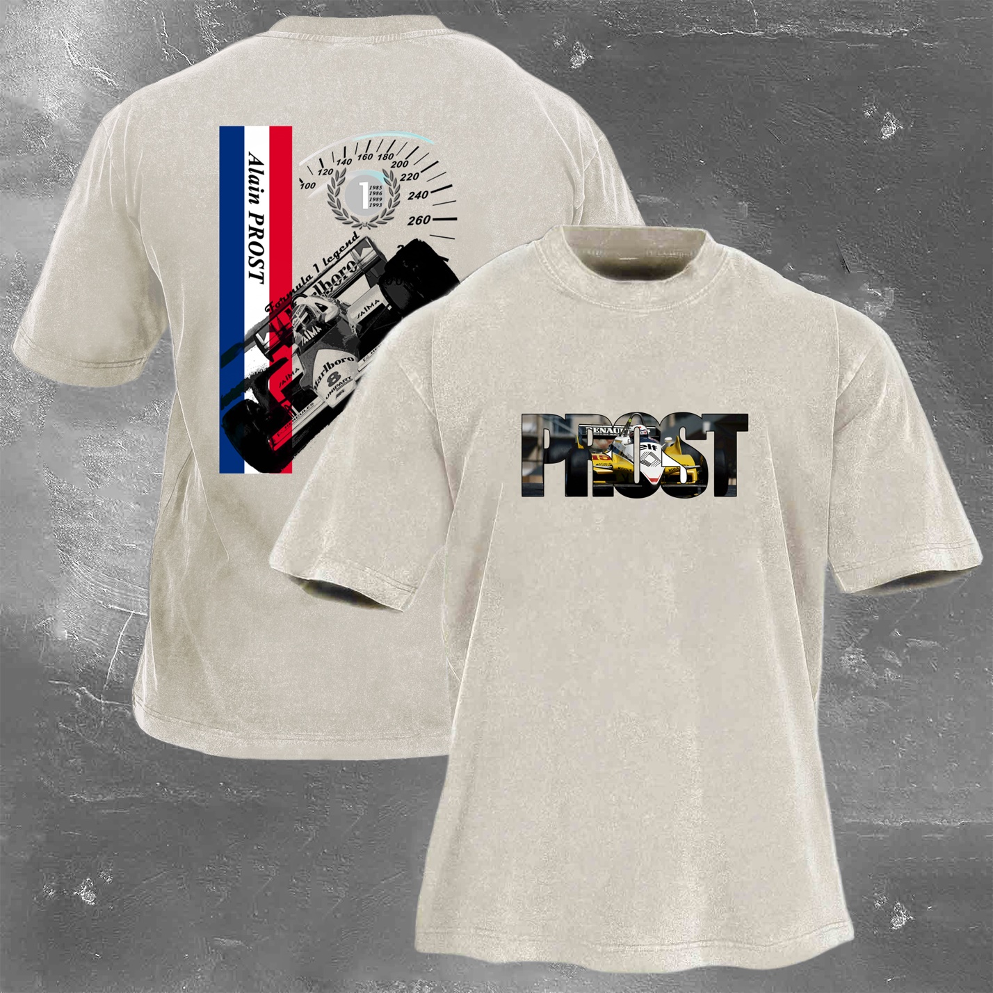 Racing Legend Vintage Cotton Washed T-Shirt 028