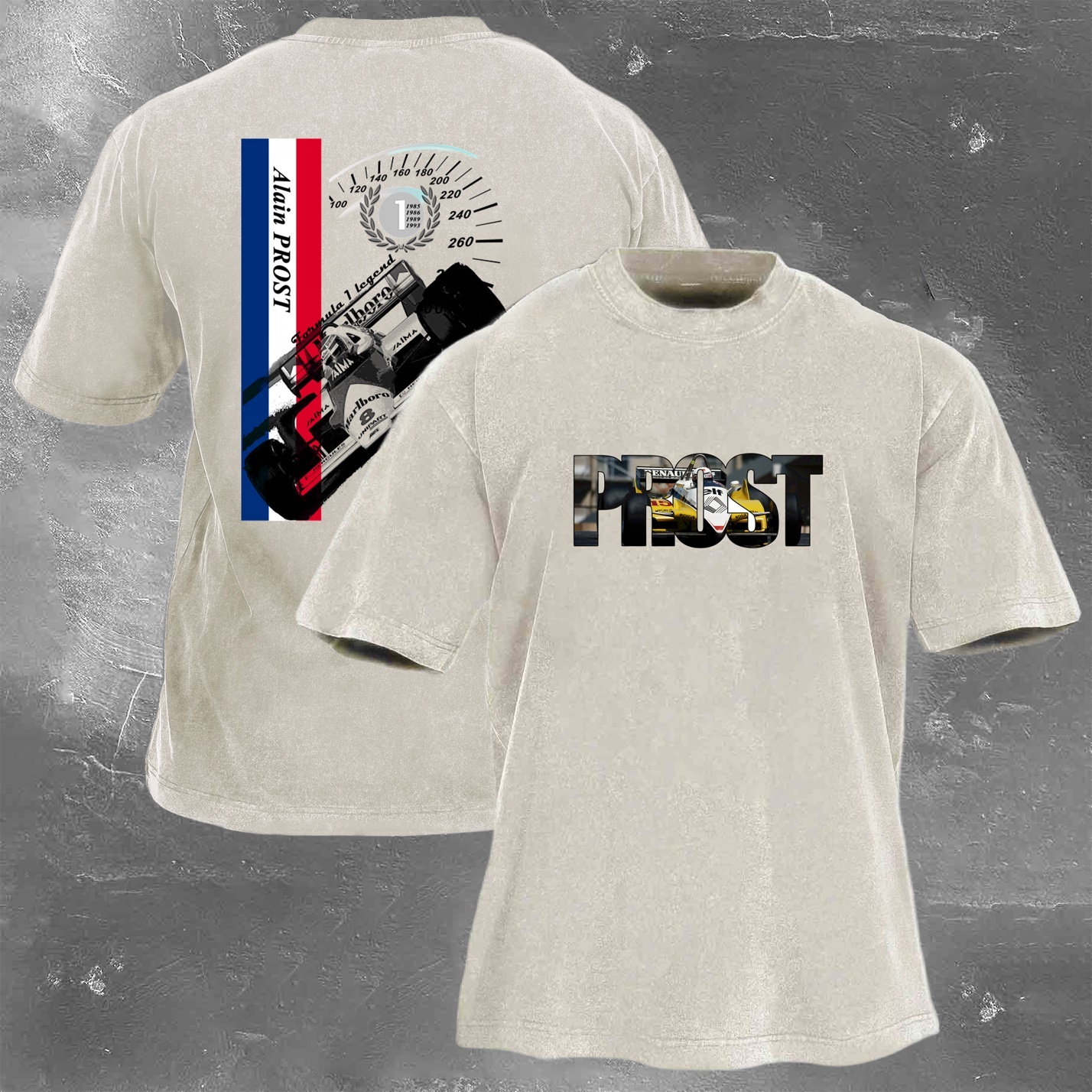 Racing Legend Vintage Cotton Washed T-Shirt 028