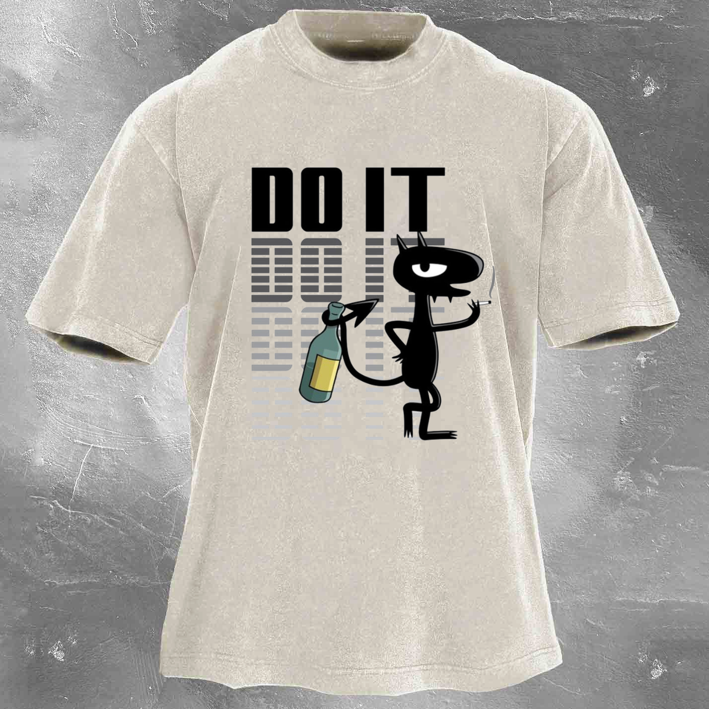 DOIT Men's Washed T-shirt