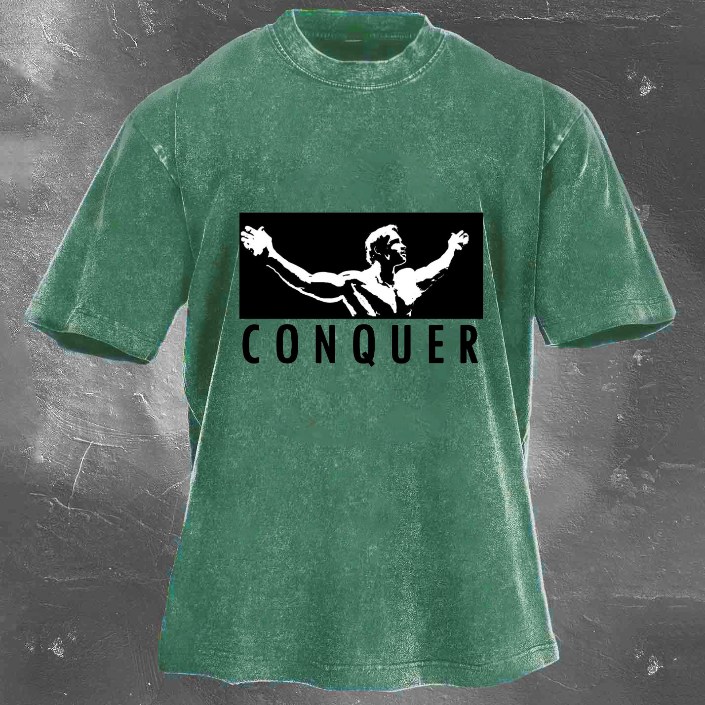 CONQUER Unisex Washed T-shirt