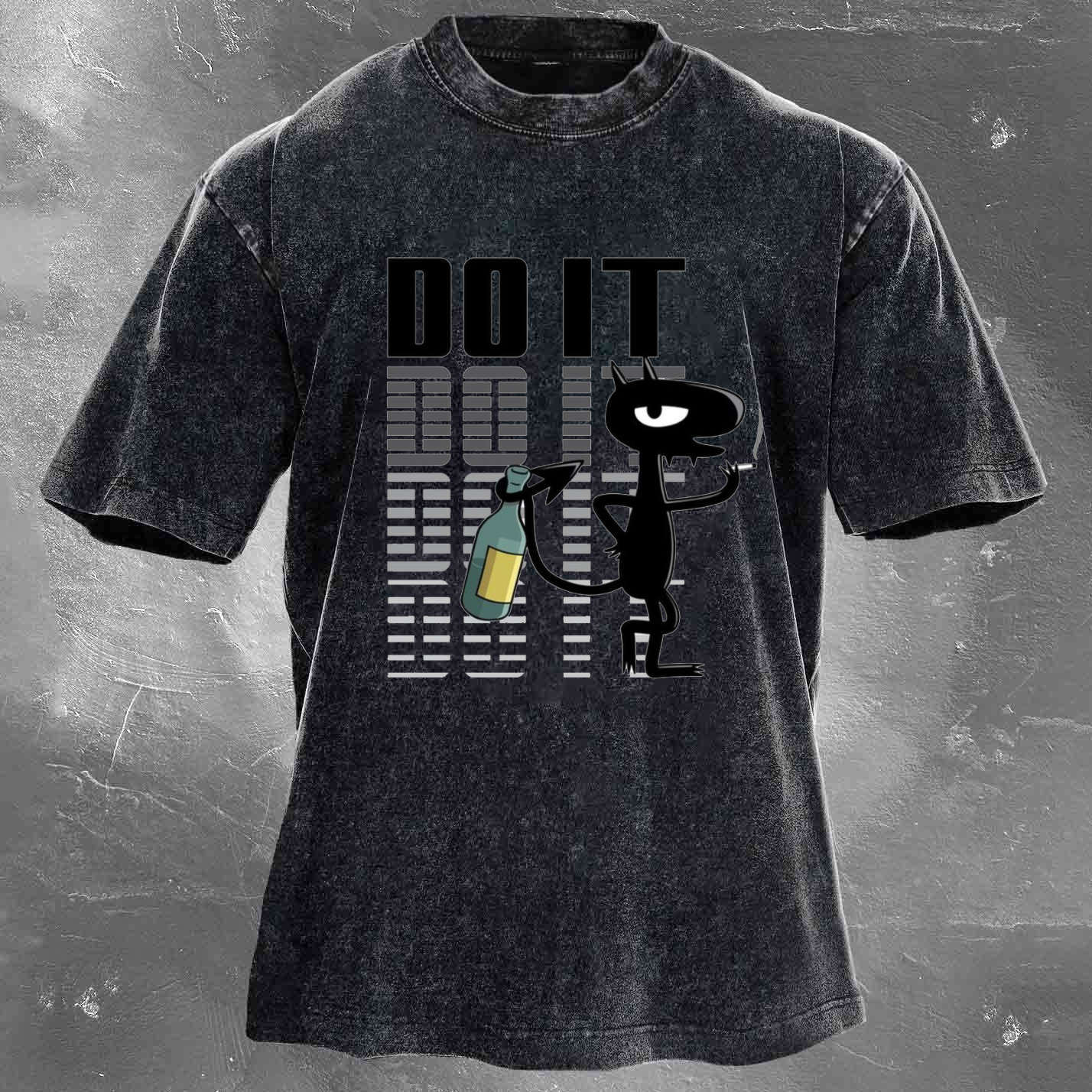 DOIT Men's Washed T-shirt