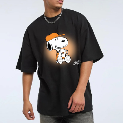 Popular Racing Driver Cartoon Print Casual Short Sleeves 16