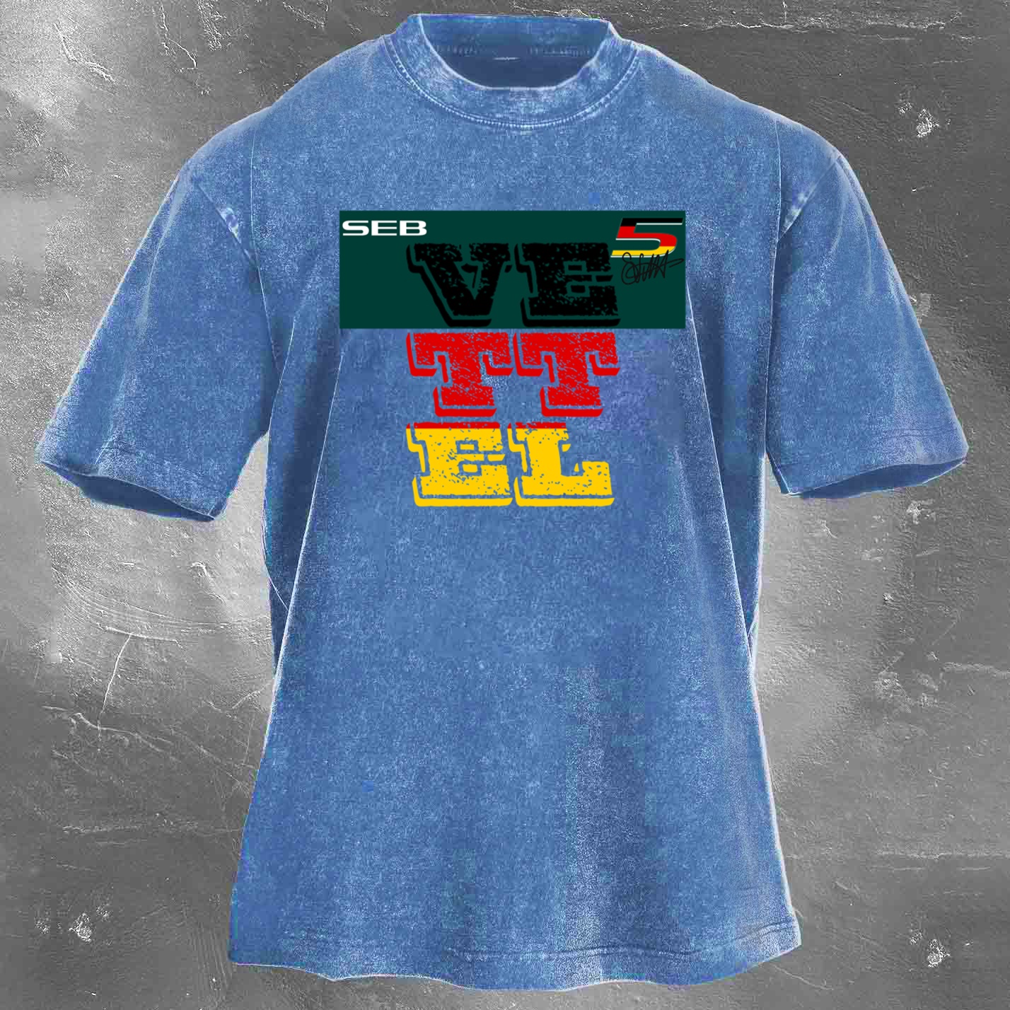 Racing Legend Vintage Cotton Washed T-Shirt 035