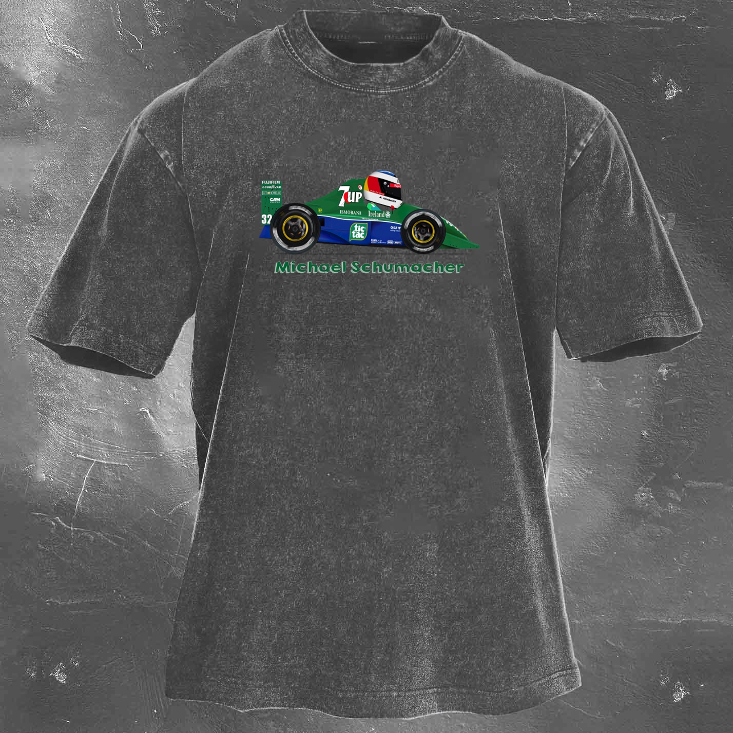 Racing Legend Vintage Cotton Washed T-Shirt 022