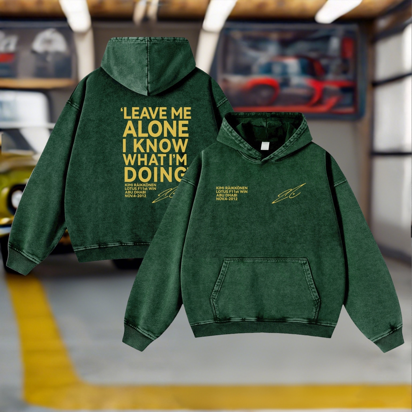 Racing Legend Vintage Washed Hoodie 12