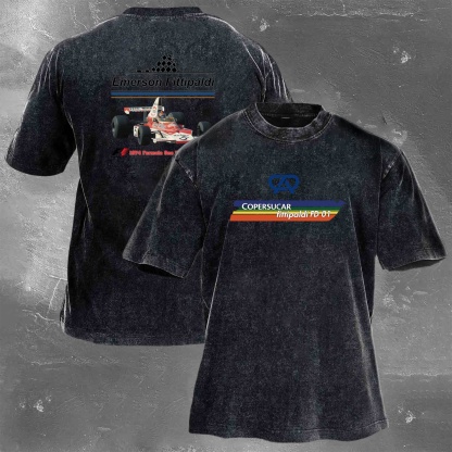Racing Legend Vintage Cotton Washed T-Shirt 027