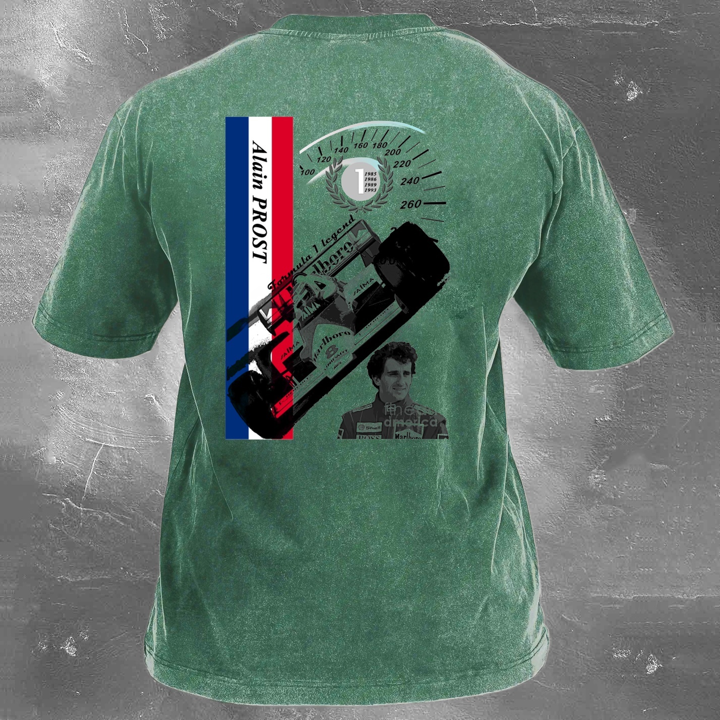 Racing Legend Vintage Cotton Washed T-Shirt 028