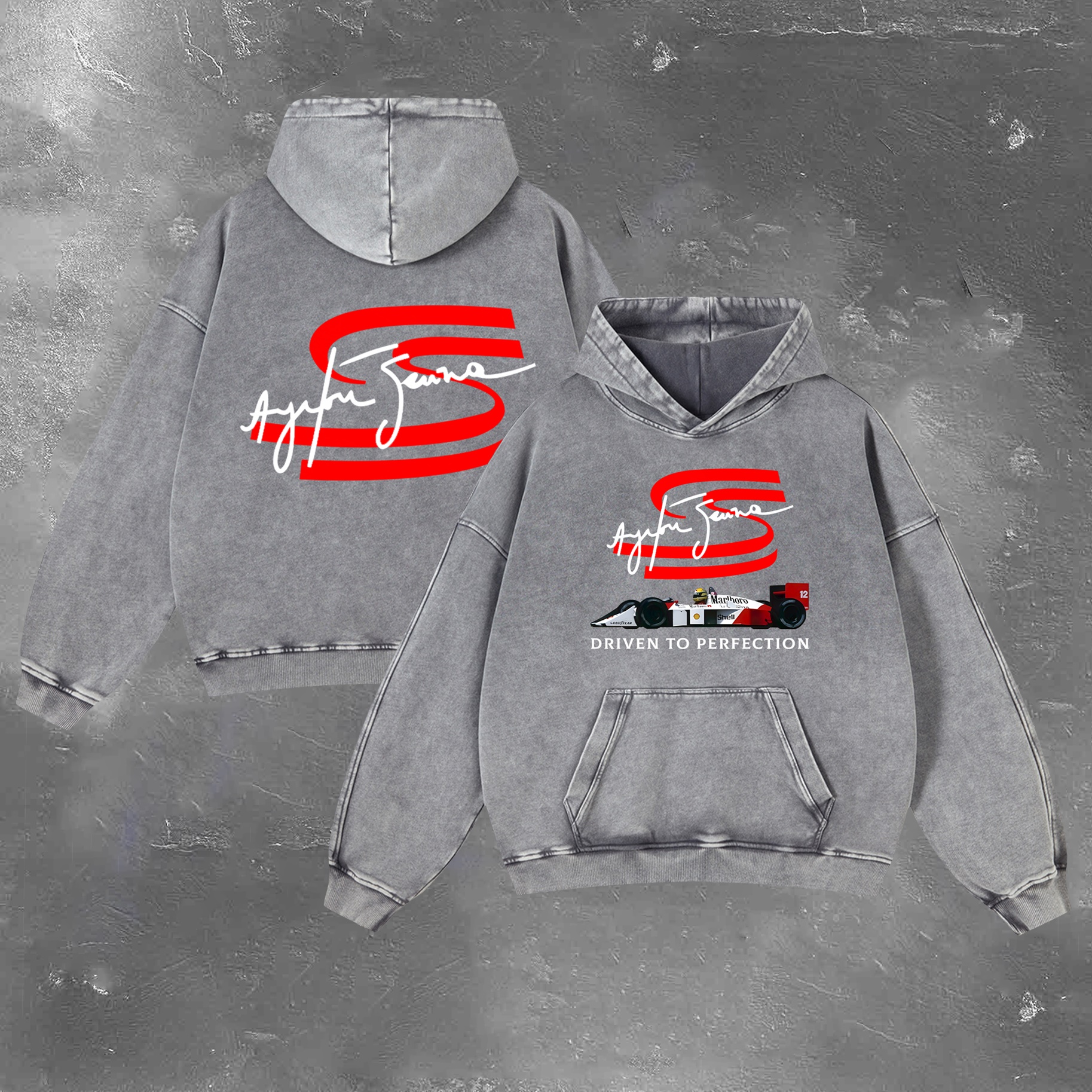Racing Legend Vintage Washed Hoodie 10