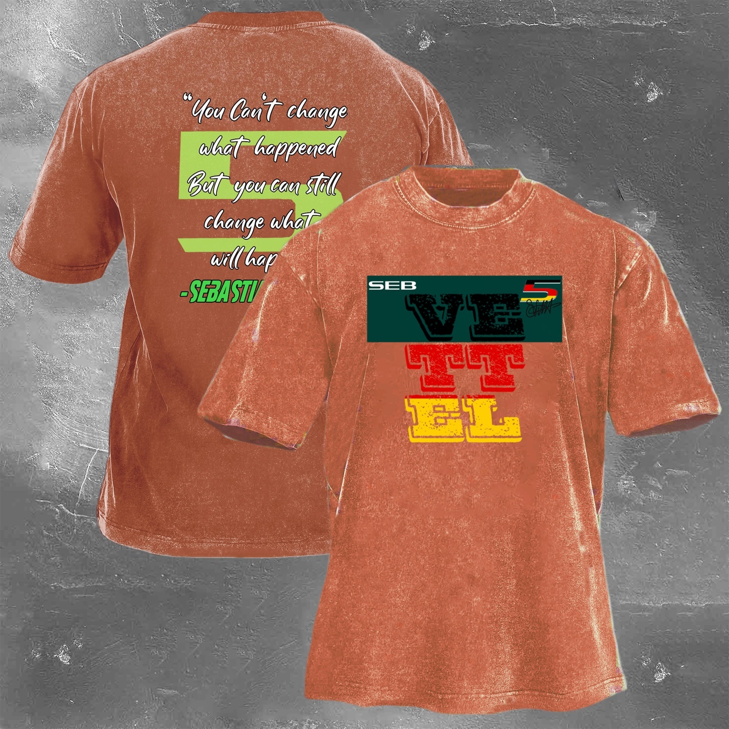 Racing Legend Vintage Cotton Washed T-Shirt 035