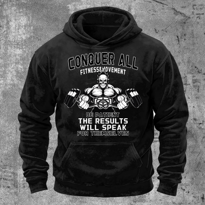 The Results Will Speak Men's Washed Pocket Hoodie