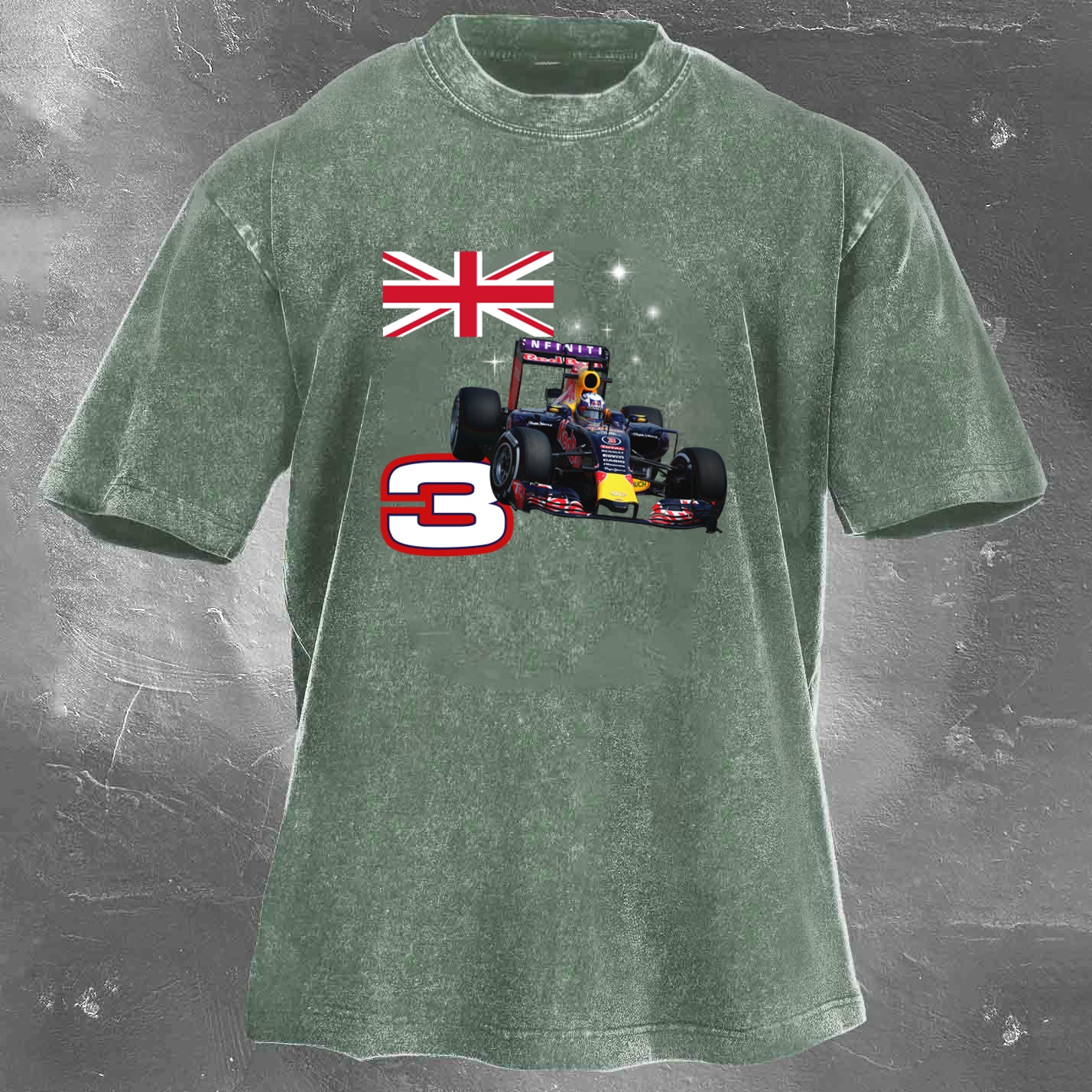 Racing Legend Vintage Cotton Washed T-Shirt 040
